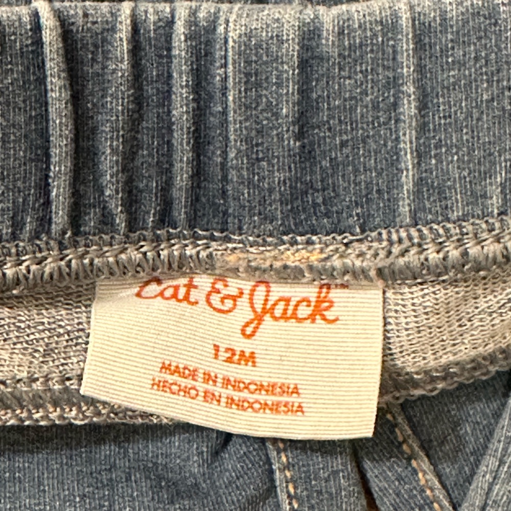 Cat & Jack Blue Ankle Jeans Baby Girl Size 12 months - Picture 4 of 4